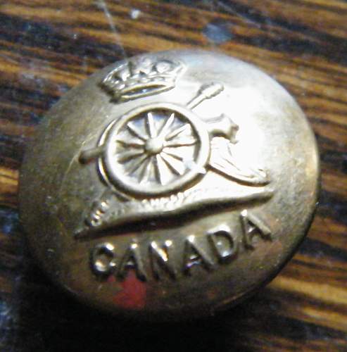 Royal Canadian artillery tunic buttons