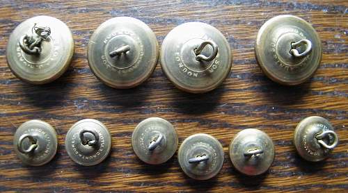 Royal Canadian artillery tunic buttons