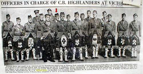 Officer Uniforms&quot; Cape Breton Highlander &quot;