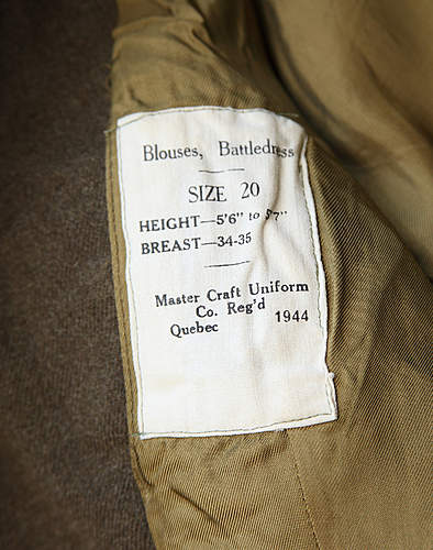 Help Please! Canadian made ATS battledress Jacket