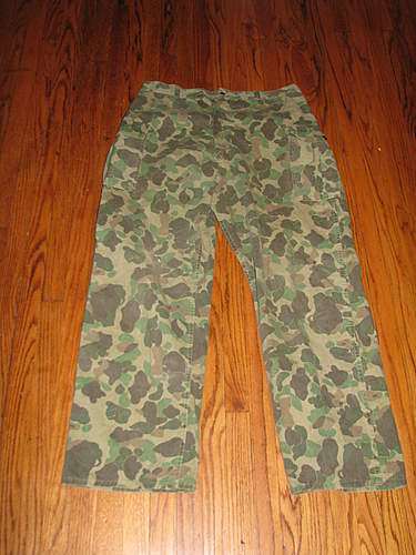 WWII HBT 2nd pattern camo trousers