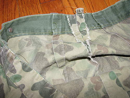 WWII HBT 2nd pattern camo trousers