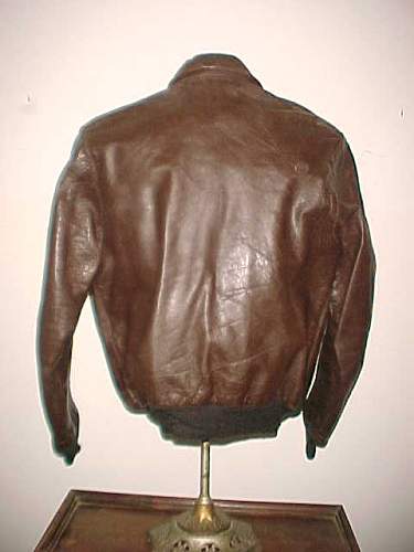 Col. Travis Hoovers A2 flight jacket