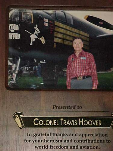 Col. Travis Hoovers A2 flight jacket