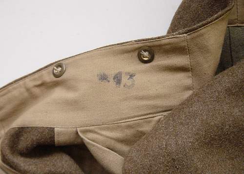 The 1937 pattern British Battledress trousers