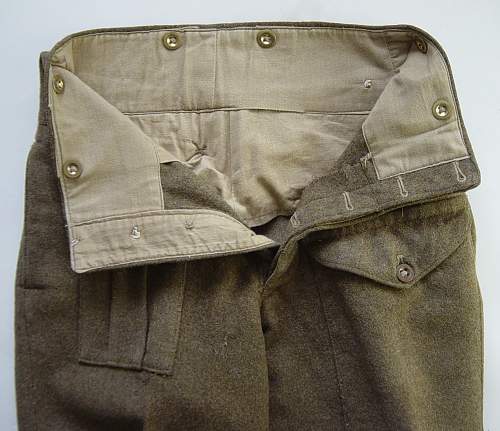 The 1937 pattern British Battledress trousers