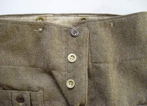 The 1937 pattern British Battledress trousers