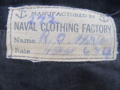 Named Navy blues for an Aviation Machinist's Mate 1C