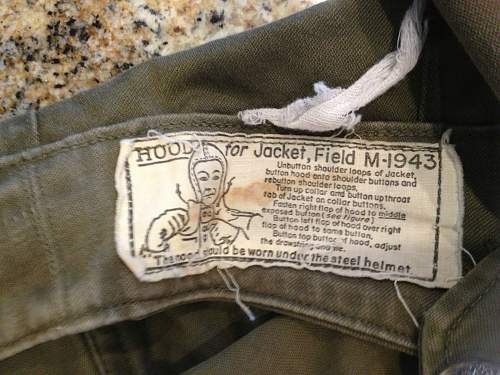 ww2 US M1943 pattern Field jacket