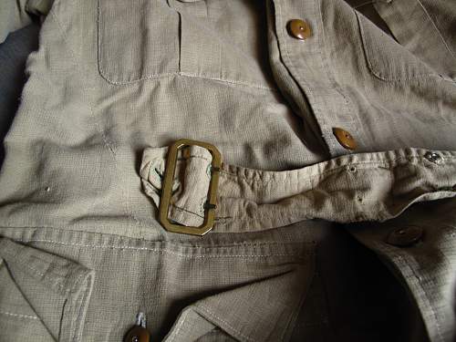 1st British Division Major's airtex bush jacket, WWII