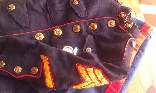 Vintage WW2 Era USMC Child's Dress Blue's Uniform ???