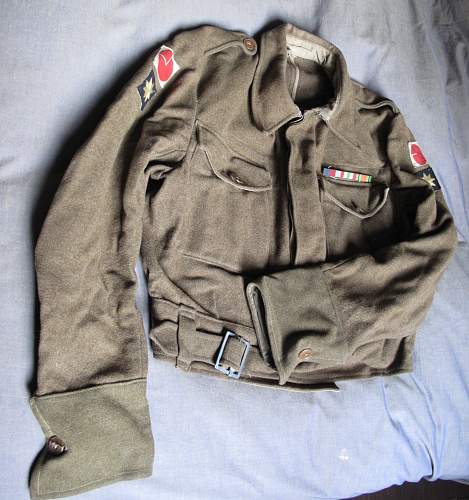 4th Division East Surrey Regiment WA BD blouse