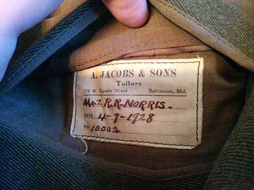 majors Interwar 4 pocket service jacket (1928)