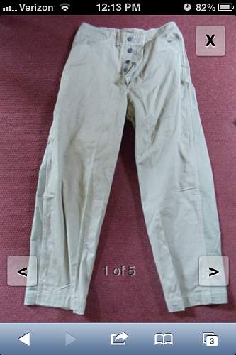usmc ww2 p41 trousers with makers tag original ?