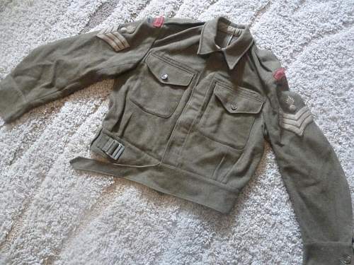 British battledress US made