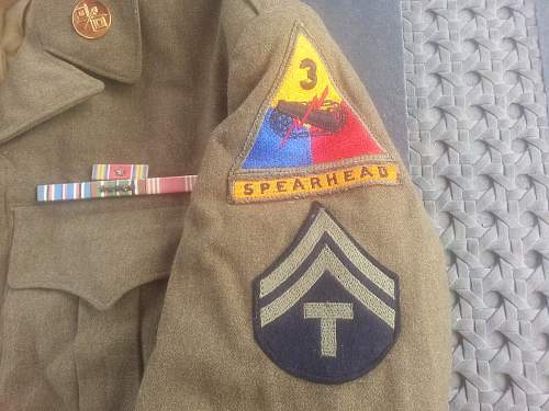 3rd and 6th  Armored Division Ike jacket.