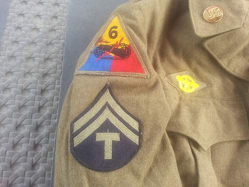 3rd and 6th  Armored Division Ike jacket.