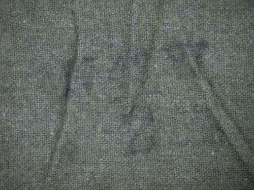 Unknown wool half placket collarless shirt