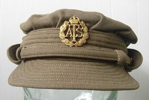 Husband and wife group: ATS service dress uniform and 1st pattern service dress cap