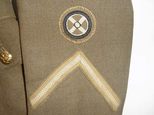 Husband and wife group: ATS service dress uniform and 1st pattern service dress cap