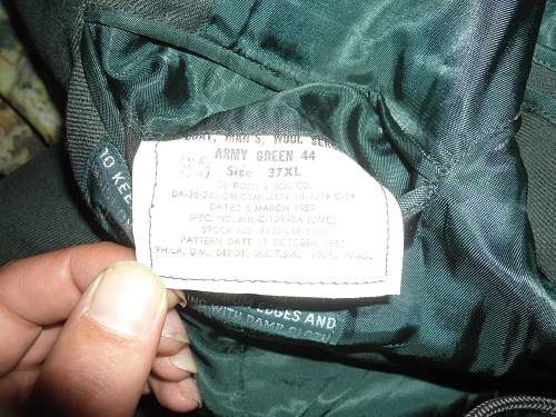 trying to date US officers jacket