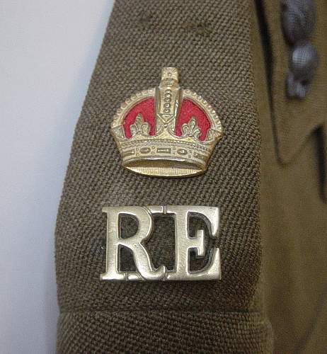 Royal Engineers service dress tunic &amp; trousers (Named)