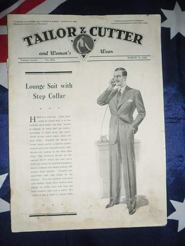 Tailor and cutter magazines 1939 - 1943 collection .