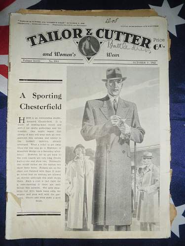 Tailor and cutter magazines 1939 - 1943 collection .