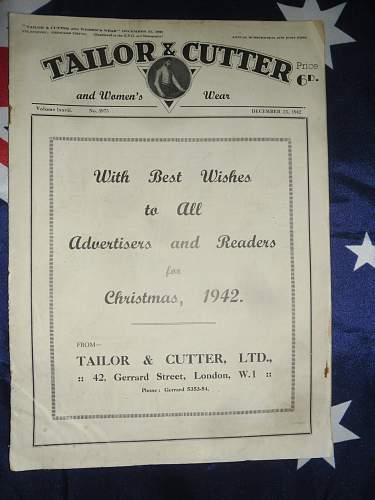 Tailor and cutter magazines 1939 - 1943 collection .