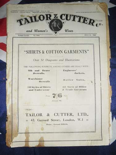 Tailor and cutter magazines 1939 - 1943 collection .