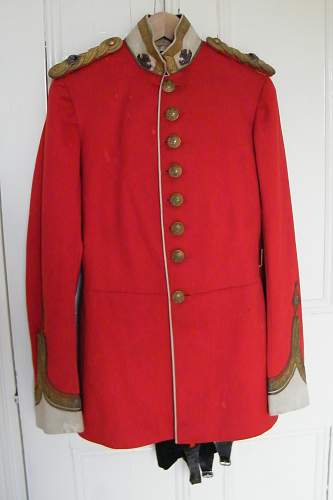 RWF scarlet frock c1900