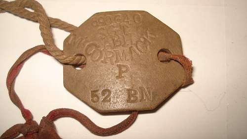 ww1 or ww2 dog tags ?