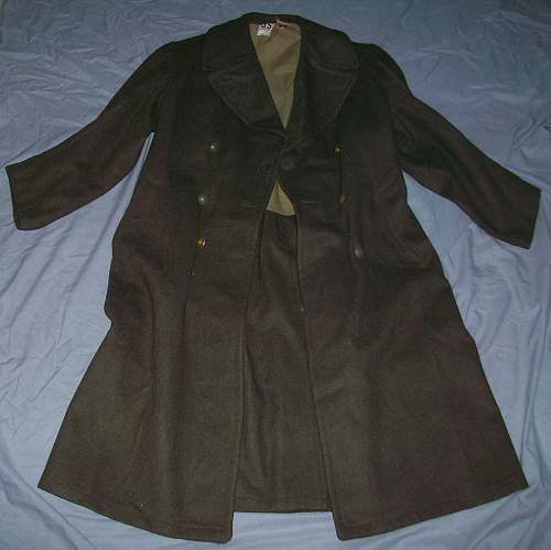 WWII French Belgium Overcoat