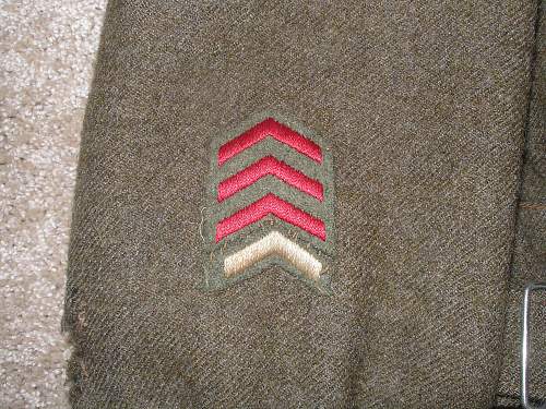 Grandfather's WWII Canadian Uniform &quot;The Essex Regiment (Tank)&quot;