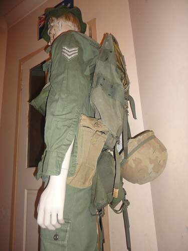 Vietnam War Australian soldier display