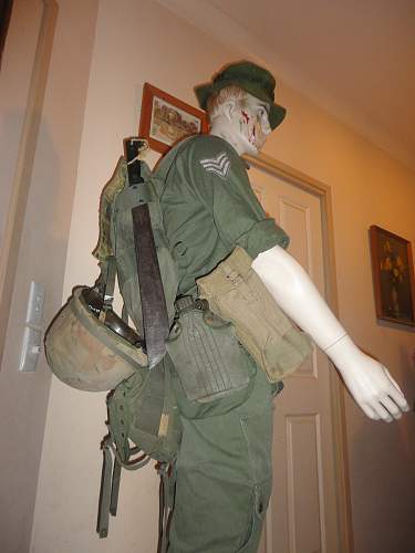 Vietnam War Australian soldier display