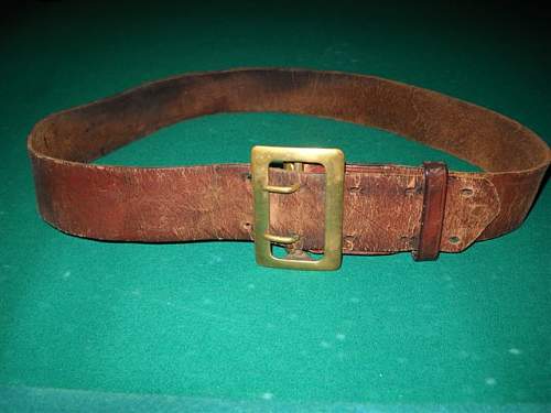 WWII Leather belt ?