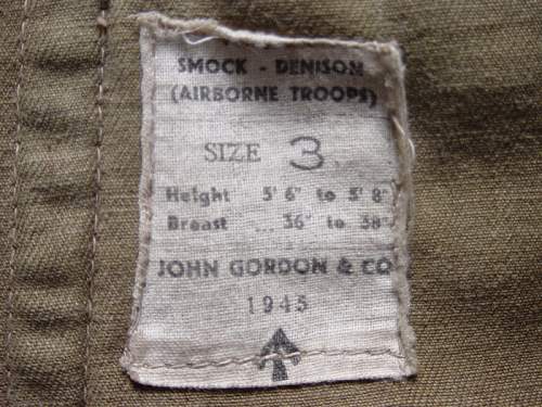 British Airborne Forces Denison camo smock