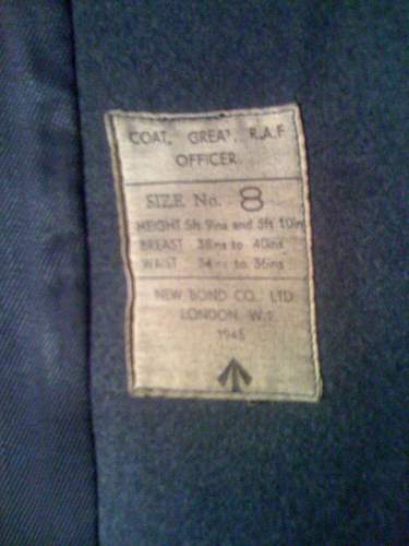 RAF Officers Overcoat