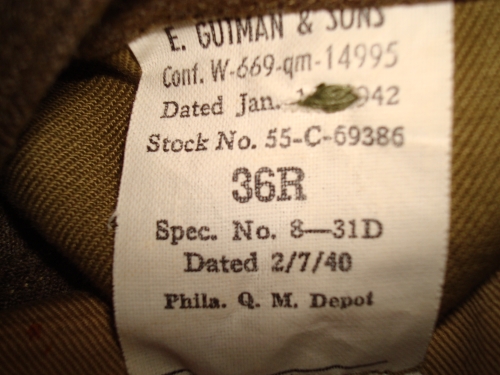 US 66th division service dress