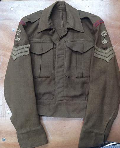 1937 pattern Royal Engineers Staff Sgt's BD Blouse