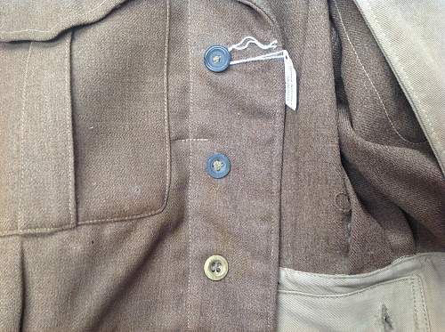 1937 pattern Royal Engineers Staff Sgt's BD Blouse