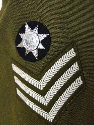 British Army No.2 Uniform SGT. inc. insignia. IV-VII (1980 pattern)