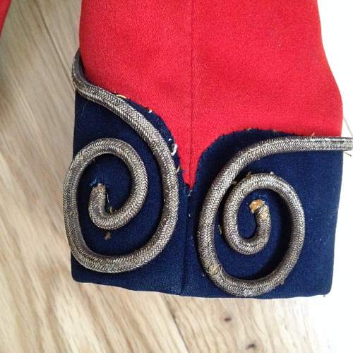 British Mess Dress - Fusiliers ? (Austrian knot) - Date required.