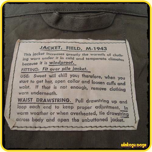 US M43 Field jacket: WWII original????