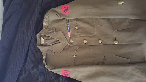 WW2 Uniform of captain C.A.Simpson royal artillery