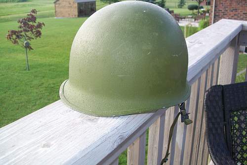 guys, Is this a late model Canadian M1 helmet , your opinions pleas