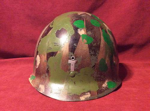 Named ww2 Chaplain m1 helmet