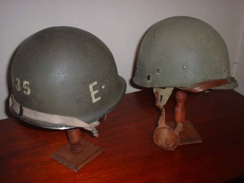 Ww2 us paratrooper helmet d bale (help)