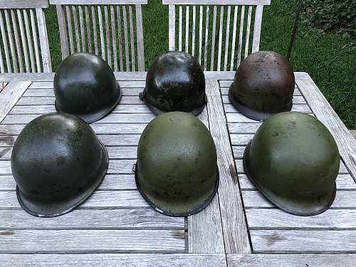 Lot of Post-War M1 Helmets